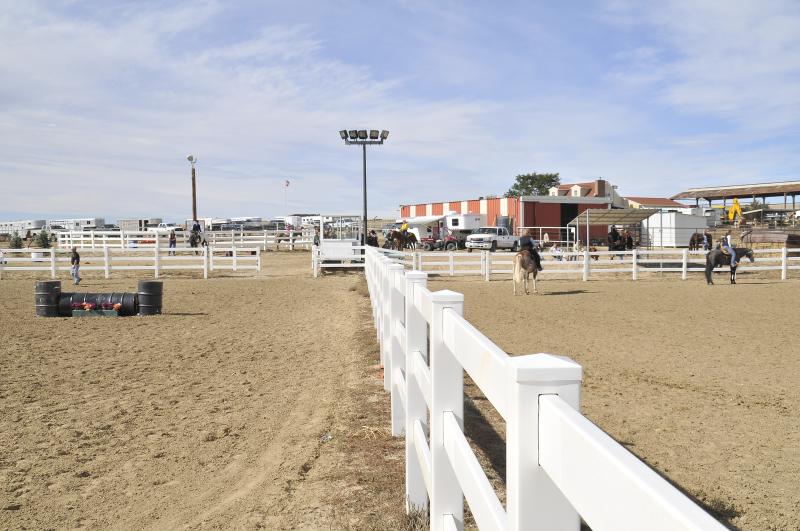 Two Arenas being used at our horse show 10-15-2011